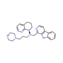 c1cnc2c(c1)CCC[C@H]2N(CCCN1CCNCC1)Cc1nccc2c1[nH]c1ccccc12 ZINC000208397859