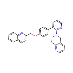 c1cnc2c(c1)CN(c1ncccc1-c1ccc(OCc3ccc4ccccc4n3)cc1)CC2 ZINC000095576847