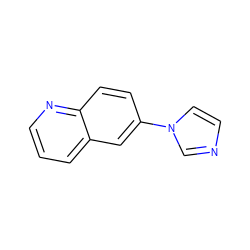 c1cnc2ccc(-n3ccnc3)cc2c1 ZINC000072138634