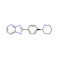 c1cnc2nc(-c3ccc([C@@H]4CCCCN4)cc3)[nH]c2c1 ZINC000028824592