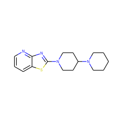 c1cnc2nc(N3CCC(N4CCCCC4)CC3)sc2c1 ZINC000045320328