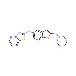 c1cnc2nc(Oc3ccc4oc(CN5CCCCC5)cc4c3)sc2c1 ZINC000095597911