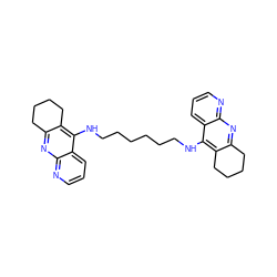 c1cnc2nc3c(c(NCCCCCCNc4c5c(nc6ncccc46)CCCC5)c2c1)CCCC3 ZINC000013473792