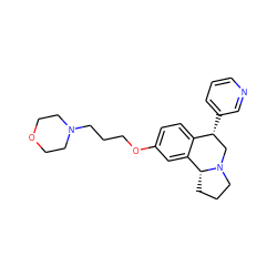 c1cncc([C@@H]2CN3CCC[C@@H]3c3cc(OCCCN4CCOCC4)ccc32)c1 ZINC000028903457