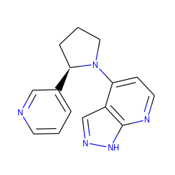 c1cncc([C@H]2CCCN2c2ccnc3[nH]ncc23)c1 ZINC001772577555