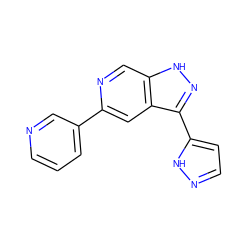 c1cncc(-c2cc3c(-c4ccn[nH]4)n[nH]c3cn2)c1 ZINC000205247683