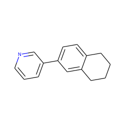 c1cncc(-c2ccc3c(c2)CCCC3)c1 ZINC000040863212