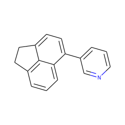 c1cncc(-c2ccc3c4c(cccc24)CC3)c1 ZINC000014946816