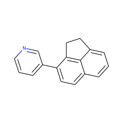 c1cncc(-c2ccc3cccc4c3c2CC4)c1 ZINC000014946815