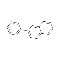 c1cncc(-c2ccc3ccccc3c2)c1 ZINC000013674446