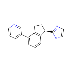 c1cncc(-c2cccc3c2CC[C@H]3c2ncc[nH]2)c1 ZINC000029048109