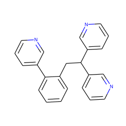 c1cncc(-c2ccccc2CC(c2cccnc2)c2cccnc2)c1 ZINC000117925101