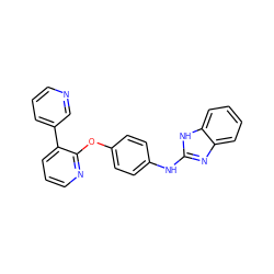 c1cncc(-c2cccnc2Oc2ccc(Nc3nc4ccccc4[nH]3)cc2)c1 ZINC000139535593