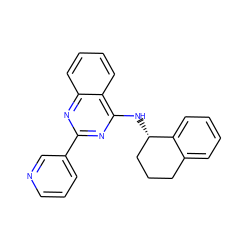 c1cncc(-c2nc(N[C@H]3CCCc4ccccc43)c3ccccc3n2)c1 ZINC001772640129