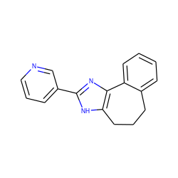 c1cncc(-c2nc3c([nH]2)CCCc2ccccc2-3)c1 ZINC000013440073