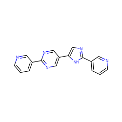 c1cncc(-c2ncc(-c3cnc(-c4cccnc4)[nH]3)cn2)c1 ZINC000118728317