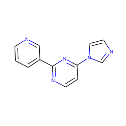 c1cncc(-c2nccc(-n3ccnc3)n2)c1 ZINC000004239459