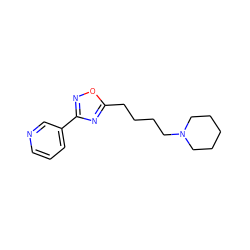 c1cncc(-c2noc(CCCCN3CCCCC3)n2)c1 ZINC000064526909