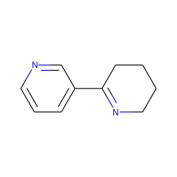 c1cncc(C2=NCCCC2)c1 ZINC000014722833