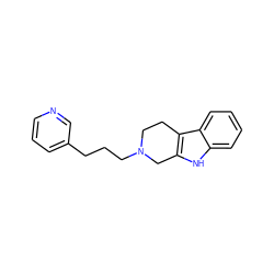 c1cncc(CCCN2CCc3c([nH]c4ccccc34)C2)c1 ZINC000036093029