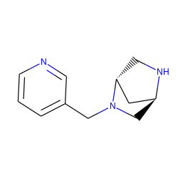 c1cncc(CN2C[C@H]3C[C@H]2CN3)c1 ZINC000100215380