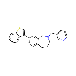 c1cncc(CN2CCCc3ccc(-c4csc5ccccc45)cc3C2)c1 ZINC000473131334