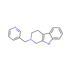 c1cncc(CN2CCc3c([nH]c4ccccc34)C2)c1 ZINC000000207510