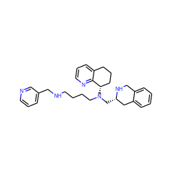 c1cncc(CNCCCCN(C[C@H]2Cc3ccccc3CN2)[C@H]2CCCc3cccnc32)c1 ZINC001772637487