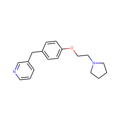 c1cncc(Cc2ccc(OCCN3CCCC3)cc2)c1 ZINC000013805438