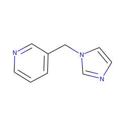 c1cncc(Cn2ccnc2)c1 ZINC000064637988