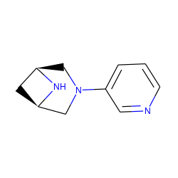 c1cncc(N2C[C@@H]3C[C@H](C2)N3)c1 ZINC000040914960