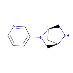 c1cncc(N2C[C@H]3C[C@@H]2CN3)c1 ZINC000052634791