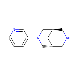 c1cncc(N2C[C@H]3CNC[C@@H](C3)C2)c1 ZINC000101570995