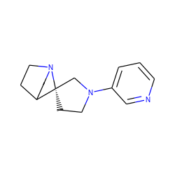 c1cncc(N2CC[C@]3(C2)C2CCN3CC2)c1 ZINC000003937375