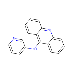 c1cncc(Nc2c3ccccc3nc3ccccc23)c1 ZINC000003909556