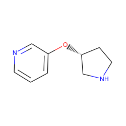 c1cncc(O[C@@H]2CCNC2)c1 ZINC000004638275