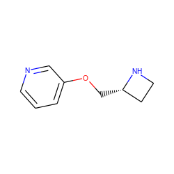 c1cncc(OC[C@H]2CCN2)c1 ZINC000000018377