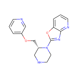 c1cncc(OC[C@H]2CNCCN2c2nc3ncccc3o2)c1 ZINC000114576082