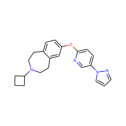 c1cnn(-c2ccc(Oc3ccc4c(c3)CCN(C3CCC3)CC4)nc2)c1 ZINC000038931332