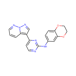 c1cnn2ncc(-c3ccnc(Nc4ccc5c(c4)OCCO5)n3)c2c1 ZINC000012354995