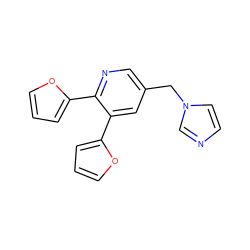 c1coc(-c2cc(Cn3ccnc3)cnc2-c2ccco2)c1 ZINC000084617496