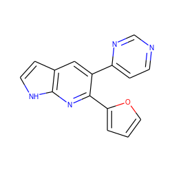 c1coc(-c2nc3[nH]ccc3cc2-c2ccncn2)c1 ZINC000049033316