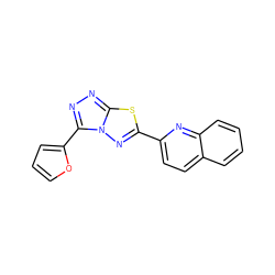 c1coc(-c2nnc3sc(-c4ccc5ccccc5n4)nn23)c1 ZINC000006668726