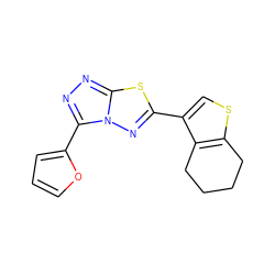 c1coc(-c2nnc3sc(-c4csc5c4CCCC5)nn23)c1 ZINC000000620047