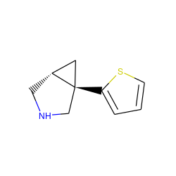 c1csc([C@@]23CNC[C@@H]2C3)c1 ZINC000040380739