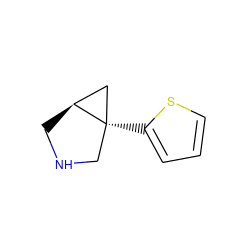 c1csc([C@]23CNC[C@H]2C3)c1 ZINC000040977556