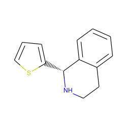 c1csc([C@H]2NCCc3ccccc32)c1 ZINC000019793818