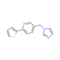 c1csc(-c2ccc(Cn3ccnc3)cn2)c1 ZINC000084633995