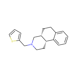 c1csc(CN2CC[C@H]3c4ccccc4CC[C@H]3C2)c1 ZINC000026171571