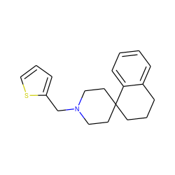 c1csc(CN2CCC3(CCCc4ccccc43)CC2)c1 ZINC000013455522